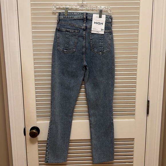 47. rag & bone Nina High-Rise Ankle Cigarette Jeans in Calypso, Size 24 - Picture 10 of 17